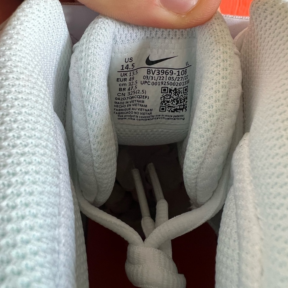 Nike Savage Pro 2 P BV3969-108 White orange new with box Men’s Size 14.5 - Picture 3 of 7